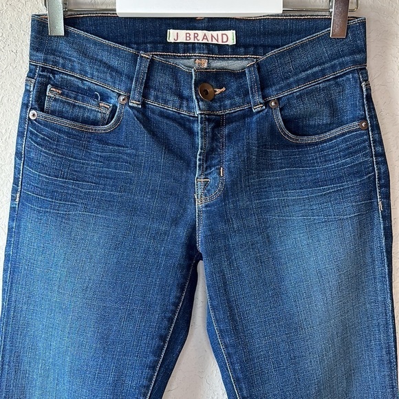 J BRAND Mid Rise Bootcut Dark Wash Stretch Jean Size 26 - Picture 3 of 15